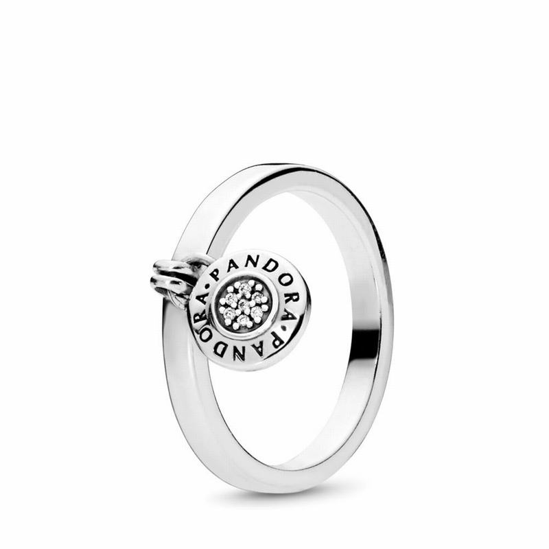 Pandora Signature Statement Ring - Sterling Silver/Cubic Zirconia - Canada | JU2573SR